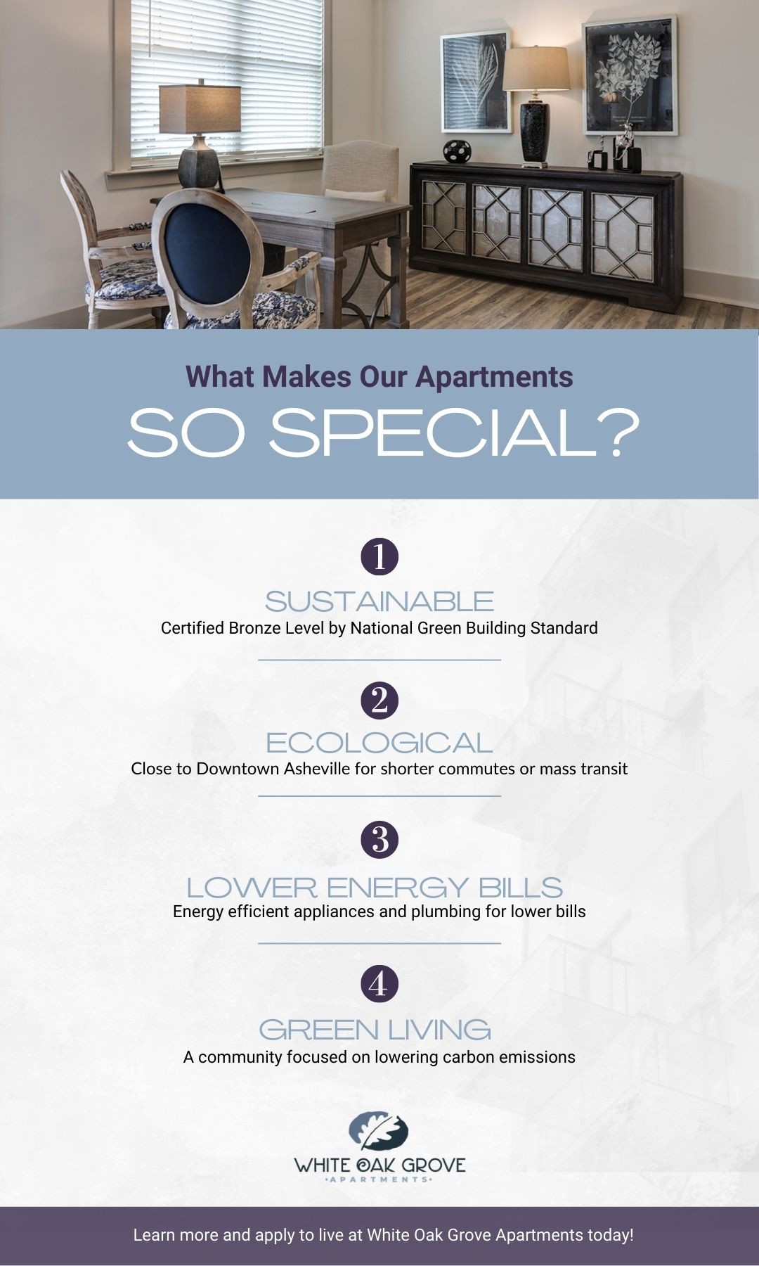 What Makes Our Apartments So Special? White Oak Grove Apartments